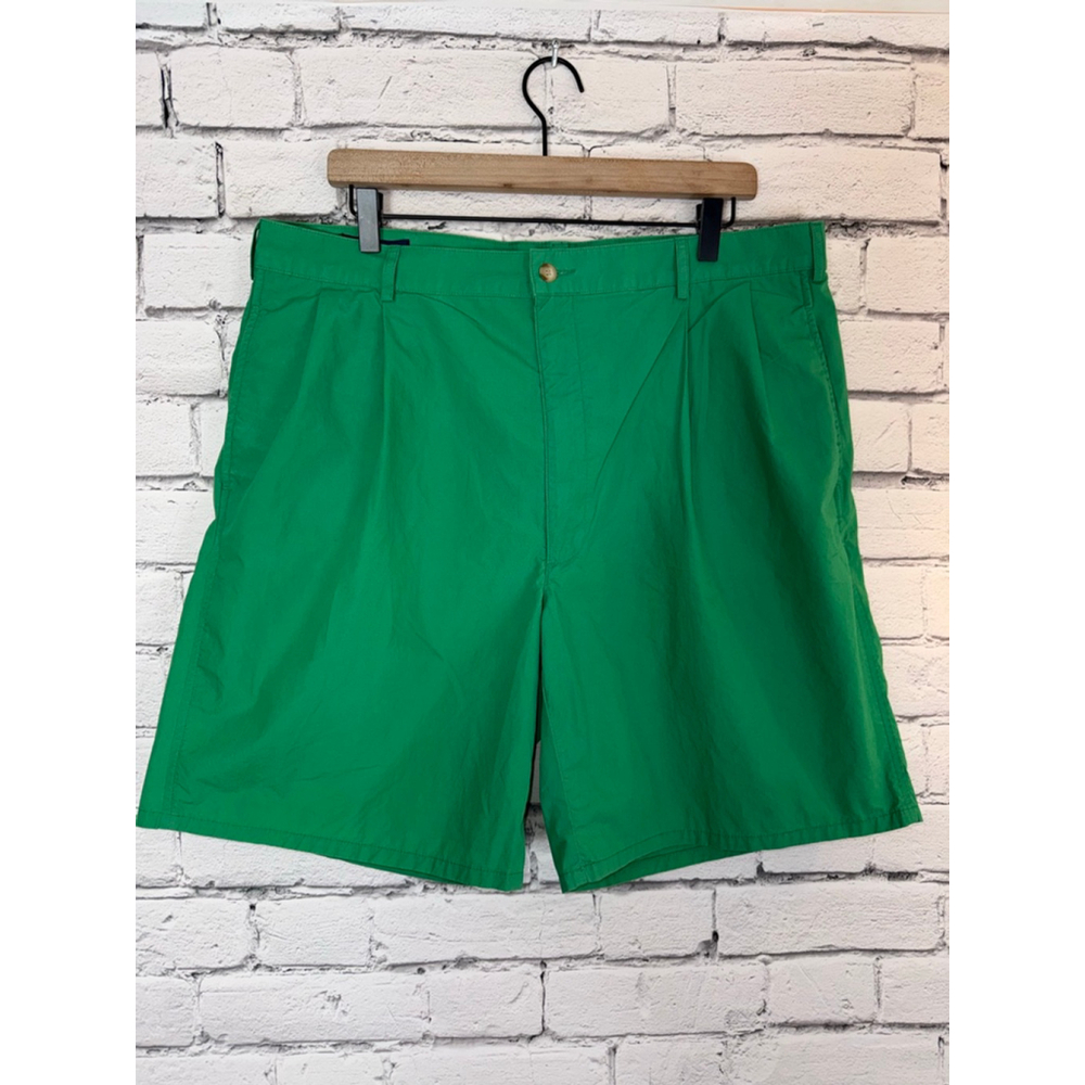 Men's Polo Ralph Lauren Pleated Golf Shorts size 38 Green 1990’s Vintage Y2K
